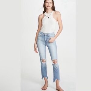 L'Agence Destruction High Line High Rise Skinny Desert Light Jeans/ Size: 25